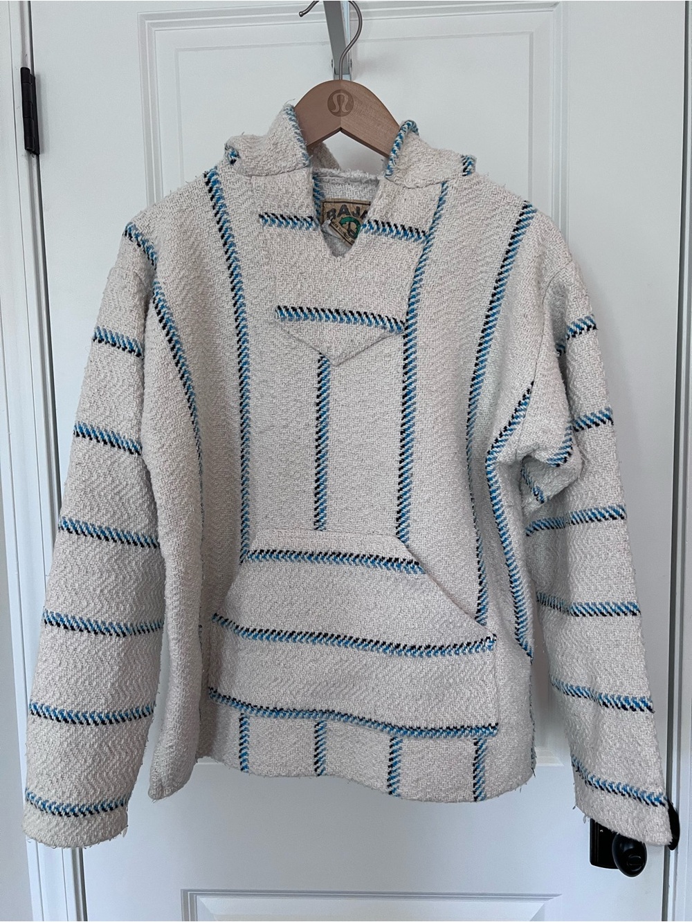 Baja Joe White Striped Baja Size Medium EUC